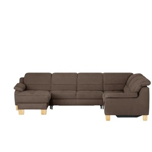 Kollektion Kraft Wohnlandschaft aus Mikrofaser Hanna - braun - Materialmix - 322 cm - 84 cm - cm 264,0 | Möbel Kraft