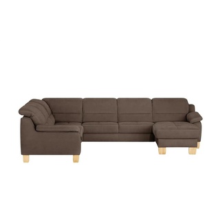 Kollektion Kraft Wohnlandschaft aus Mikrofaser Hanna - braun - Materialmix - 322 cm - 84 cm - cm 264,0 | Möbel Kraft