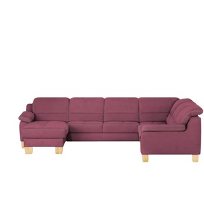 Kollektion Kraft Wohnlandschaft aus Mikrofaser Hanna - rot - Materialmix - 322 cm - 84 cm - cm 264,0 | Möbel Kraft