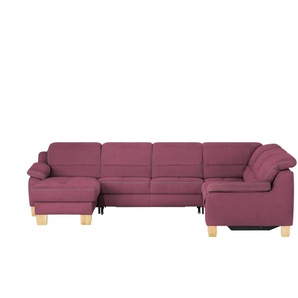 Kollektion Kraft Wohnlandschaft aus Mikrofaser Hanna - rot - Materialmix - 322 cm - 84 cm - cm 264,0 | Möbel Kraft