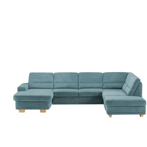 Kollektion Kraft Wohnlandschaft aus Mikrofaser Marc - blau - Materialmix - 311 cm - 85 cm - cm 234,0 | Möbel Kraft