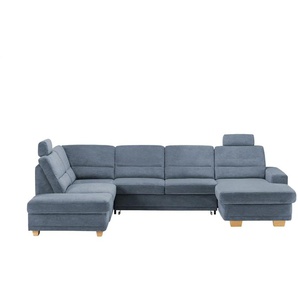 Kollektion Kraft Wohnlandschaft aus Mikrofaser Marc - blau - Materialmix - 311 cm - 85 cm - cm 234,0 | Möbel Kraft