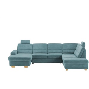Kollektion Kraft Wohnlandschaft aus Mikrofaser Marc - blau - Materialmix - 311 cm - 85 cm - cm 234,0 | Möbel Kraft