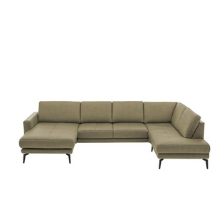 Kollektion Kraft Wohnlandschaft aus Mikrofaser Mike - grün - Materialmix - 327 cm - 86 cm - cm 180,0 | Möbel Kraft