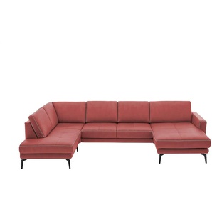Kollektion Kraft Wohnlandschaft aus Mikrofaser Mike - rot - Materialmix - 327 cm - 86 cm - cm 180,0 | Möbel Kraft