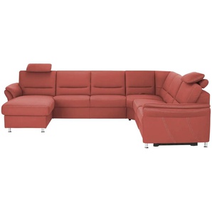Kollektion Kraft Wohnlandschaft Donald - rot - Materialmix - 330 cm - 89 cm - cm 262,0 | Möbel Kraft