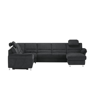 Kollektion Kraft Wohnlandschaft Donald - schwarz - Materialmix - 335 cm - 89 cm - cm 262,0 | Möbel Kraft