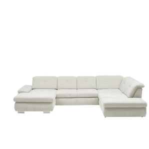 Kollektion Kraft Wohnlandschaft Flachgewebe Affair - creme - Materialmix - 371 cm - 100 cm - cm 260,0 | Möbel Kraft