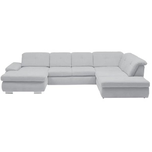 Kollektion Kraft Wohnlandschaft Flachgewebe Affair - grau - Materialmix - 371 cm - 100 cm - cm 260,0 | Möbel Kraft