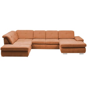 Kollektion Kraft Wohnlandschaft Flachgewebe Affair - orange - Materialmix - 371 cm - 100 cm - cm 260,0 | Möbel Kraft