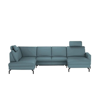 Kollektion Kraft Wohnlandschaft Grace - blau - Materialmix - 332 cm - cm 220,0 | Möbel Kraft