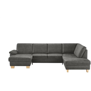Kollektion Kraft Wohnlandschaft Kunstleder Samu - grau - Materialmix - 316 cm - 90 cm - cm 235,0 | Möbel Kraft