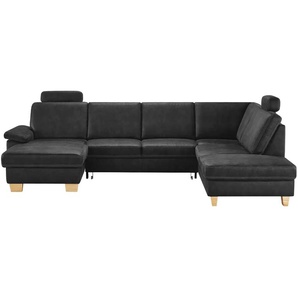 Kollektion Kraft Wohnlandschaft Kunstleder Samu - schwarz - Materialmix - 316 cm - 90 cm - cm 235,0 | Möbel Kraft
