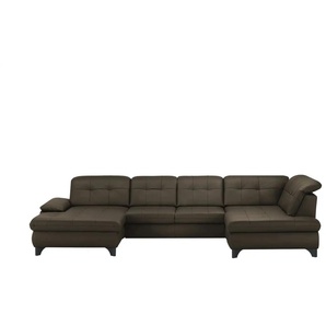 Kollektion Kraft Wohnlandschaft Leder Jona - braun - Materialmix - 368 cm - 100 cm - cm 194,0 | Möbel Kraft