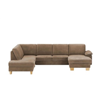 Kollektion Kraft Wohnlandschaft Leder Samu - braun - Materialmix - 316 cm - 90 cm - cm 235,0 | Möbel Kraft
