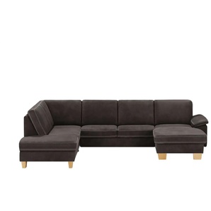 Kollektion Kraft Wohnlandschaft Leder Samu - braun - Materialmix - 316 cm - 90 cm - cm 235,0 | Möbel Kraft