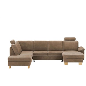 Kollektion Kraft Wohnlandschaft Leder Samu - braun - Materialmix - 316 cm - 90 cm - cm 235,0 | Möbel Kraft