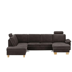 Kollektion Kraft Wohnlandschaft Leder Samu - braun - Materialmix - 316 cm - 90 cm - cm 235,0 | Möbel Kraft