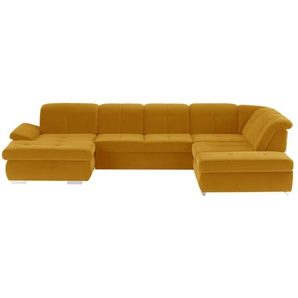 Kollektion Kraft Wohnlandschaft Mikrofaser - gelb - Materialmix - 371 cm - 100 cm - cm 260,0 | Möbel Kraft