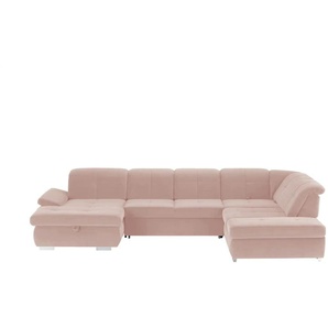 Kollektion Kraft Wohnlandschaft Mikrofaser - rosa/pink - Materialmix - 371 cm - 100 cm - cm 260,0 | Möbel Kraft