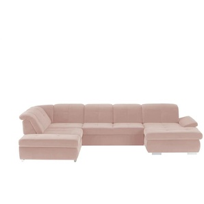 Kollektion Kraft Wohnlandschaft Mikrofaser - rosa/pink - Materialmix - 371 cm - 100 cm - cm 260,0 | Möbel Kraft