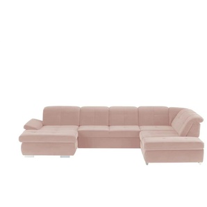 Kollektion Kraft Wohnlandschaft Mikrofaser - rosa/pink - Materialmix - 371 cm - 100 cm - cm 260,0 | Möbel Kraft