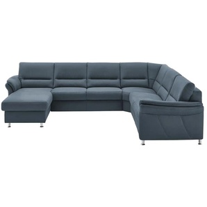Kollektion Kraft Wohnlandschaft mit Boxspringpolsterung Donald - blau - Materialmix - 330 cm - 89 cm - cm 173,0 | Möbel Kraft