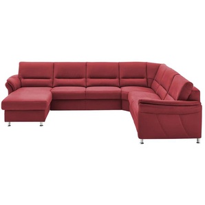 Kollektion Kraft Wohnlandschaft mit Boxspringpolsterung Donald - rot - Materialmix - 330 cm - 89 cm - cm 262,0 | Möbel Kraft