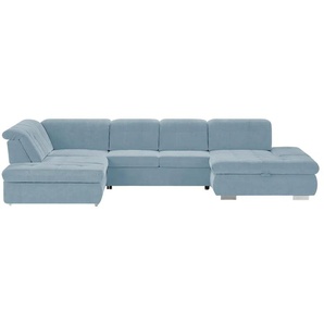 Kollektion Kraft Wohnlandschaft mit verschiedenen Funktionen Spencer - blau - Materialmix - 382 cm - 102 cm - cm 260,0 | Möbel Kraft