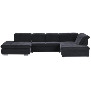 Kollektion Kraft Wohnlandschaft mit verschiedenen Funktionen Spencer - blau - Materialmix - 382 cm - 102 cm - cm 260,0 | Möbel Kraft