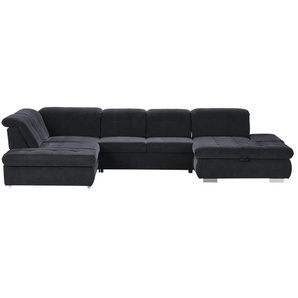 Kollektion Kraft Wohnlandschaft mit verschiedenen Funktionen Spencer - blau - Materialmix - 382 cm - 102 cm - cm 260,0 | Möbel Kraft
