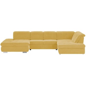 Kollektion Kraft Wohnlandschaft mit verschiedenen Funktionen Spencer - gelb - Materialmix - 382 cm - 102 cm - cm 260,0 | Möbel Kraft