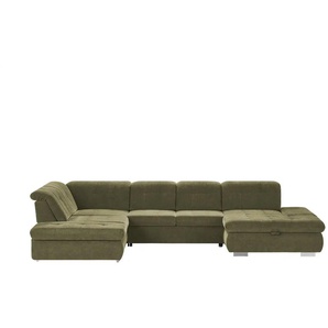 Kollektion Kraft Wohnlandschaft mit verschiedenen Funktionen Spencer - grün - Materialmix - 382 cm - 102 cm - cm 260,0 | Möbel Kraft