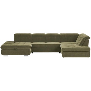 Kollektion Kraft Wohnlandschaft mit verschiedenen Funktionen Spencer - grün - Materialmix - 382 cm - 102 cm - cm 260,0 | Möbel Kraft