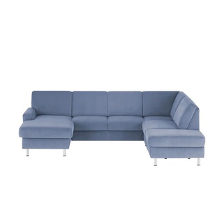 Kollektion Kraft Wohnlandschaft Mit verschiedenen Funktionen verfügbar Jana - blau - Materialmix - 309 cm - 87 cm - cm 235,0 | Möbel Kraft