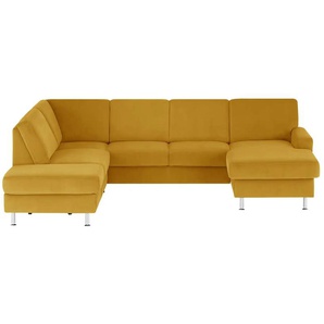 Kollektion Kraft Wohnlandschaft Mit verschiedenen Funktionen verfügbar Jana - gelb - Materialmix - 309 cm - 87 cm - cm 235,0 | Möbel Kraft