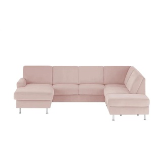 Kollektion Kraft Wohnlandschaft Mit verschiedenen Funktionen verfügbar Jana - rosa/pink - Materialmix - 309 cm - 87 cm - cm 235,0 | Möbel Kraft