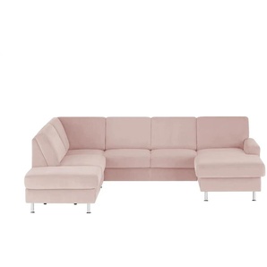 Kollektion Kraft Wohnlandschaft Mit verschiedenen Funktionen verfügbar Jana - rosa/pink - Materialmix - 309 cm - 87 cm - cm 235,0 | Möbel Kraft