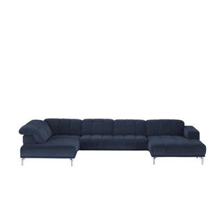 Kollektion Kraft Wohnlandschaft Sarina - blau - Materialmix - 383 cm - 75 cm - cm 212,0 | Möbel Kraft