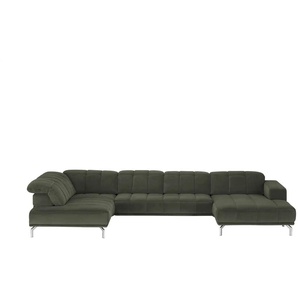 Kollektion Kraft Wohnlandschaft Sarina - grün - Materialmix - 383 - 75 cm - cm 212,0 | Möbel Kraft