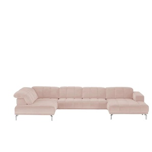Kollektion Kraft Wohnlandschaft Sarina - rosa/pink - Materialmix - 383 - 75 cm - cm 212,0 | Möbel Kraft
