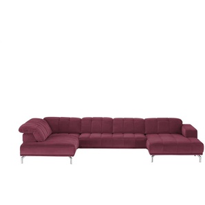 Kollektion Kraft Wohnlandschaft Sarina - rot - Materialmix - 383 cm - 75 cm - cm 212,0 | Möbel Kraft