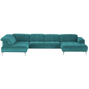 Kollektion Kraft Wohnlandschaft Sarina - türkis/petrol - Materialmix - 383 cm - 75 cm - cm 212,0 | Möbel Kraft