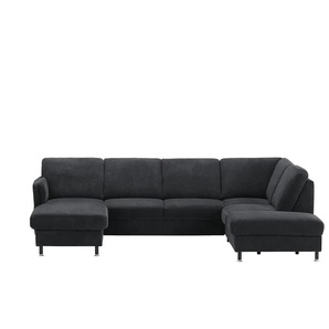 Kollektion Kraft Wohnlandschaft - schwarz - Materialmix - 305 cm - 90 cm - cm 200,0 | Möbel Kraft