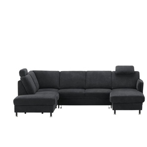 Kollektion Kraft Wohnlandschaft - schwarz - Materialmix - 305 cm - 90 cm - cm 200,0 | Möbel Kraft