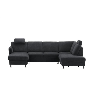 Kollektion Kraft Wohnlandschaft - schwarz - Materialmix - 305 cm - 90 cm - cm 200,0 | Möbel Kraft