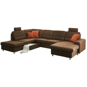Kollektion Kraft Wohnlandschaft Steel Marc - braun - Materialmix - 311 cm - 85 cm - cm 234,0 | Möbel Kraft