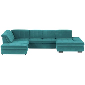 Kollektion Kraft Wohnlandschaft - türkis/petrol - Materialmix - 382 cm - 102 cm - cm 260,0 | Möbel Kraft