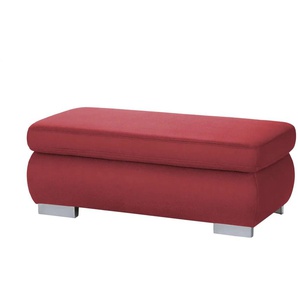 Kollektion Kraft XXL-Hocker Kathrin - rot - Materialmix - 129 cm - 47 cm - cm 64,0 | Möbel Kraft