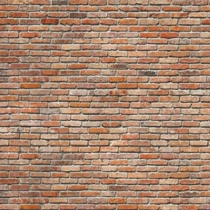 Komar Fototapete Backstein - Größe 368 x 254 cm, glatt, bedruckt, Wohnzimmer, Schlafzimmer